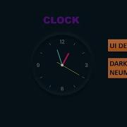 Javascript Clock CSS Neumorphism Working Analog Clock UI Design Part 1