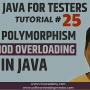 Java For Testers 25 Java Polymorphism Method Overloading In Java