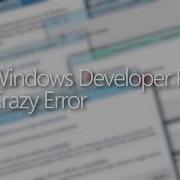 Windows 8 Beta Crazy Error