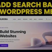 How To Add Search Bar In WordPress Menu FAST EASY