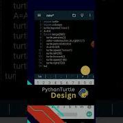 Beautiful Python Turtle Graphics Design Python Coding Rktsir Graphicdesign Shorts