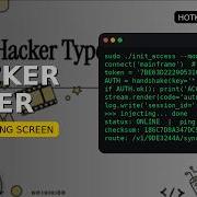 Hacker Typer Simulator Look Like A Pro Coder Instantly