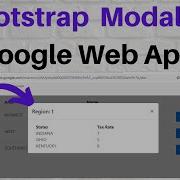 Bootstrap Modal On Google Web App