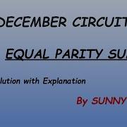 Equal Parity Sum Maths HashSet Dynamic Programming Hackerearth December Circuits 2022