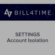 Bill4Time Setting Accounting Isolation