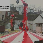 Mobile Overhead Fall Protection In Use Onsite