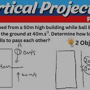 3a Vertical Projectile Motion Two Objects