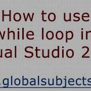 How To Use Do While Loop In C Visual Studio 2010