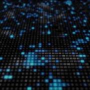 Black Blue Hexadecimal Big Data Digital Code Futuristic Free 4K Video Footage Motion Graphic