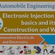 L 34 Electronic Injection System Basics Automotive Electricals Electronics Automobile
