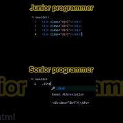 Junior Vs Senior Programmer Html Code Coding Juniorvssenior Programming Viral Shorts