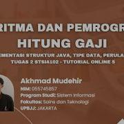 Tugas 2 Algoritma Pemrograman Program Java Hitung Gaji Karyawan If Switch Scanner