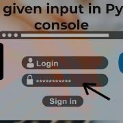 Hide Given Input In Python Console