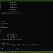 Text Interface Introduction