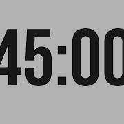 45 MINUTE TIMER COUNTDOWN TIMER MINIMAL