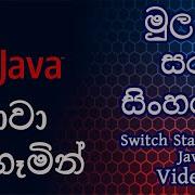 Switch Statement In Java Sinhala Tutorial Video 7 ජ ව ස හල න