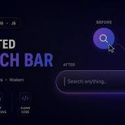 Premium Search Bar UI Using HTML CSS JS