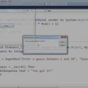 Visual Basic 2010 Input Boxes And A Guessing Game