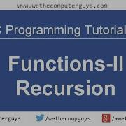 C Programming Language Tutorial Lect 17 Recursion