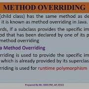 JAVA MODULE 2 TOPIC 28 CALLING ORDER OF CONSTRUCTORS METHOD OVERRIDING