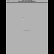 Python Turtle Draw Letter E