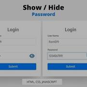 How To Create Show Hide Password In Login Form Using HTML CSS And JavaScript Wpshopmart