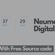 How To Create A Neumorphic Digital Clock By HTML CSS And Vanilla JavaScript CodeWithMood