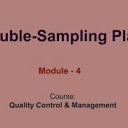 Double Sampling Plans