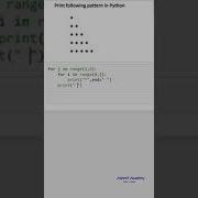 Print The Given Pattern In Python Python For Beginners