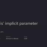 The This Implicit Parameter