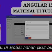 MAT DIALOG Modal Popup In Angular Material UI Data Transfer Reactive Forms Nihira Techiees