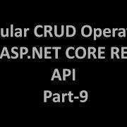 CRUD Operation In Angular With ASP NET CORE RESTfull API Part 9