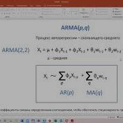 6 Семинар 6 ARIMA
