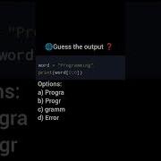 Guess The Python Output Comment Your Answer