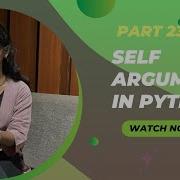 Python Tutorial Part 23 Self Argument In Python