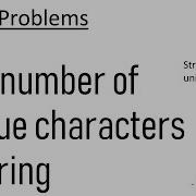 String 8 Find Number Of Unique Characters In Given String Java Implementation