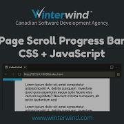 Simple Page Scroll Progress Bar With CSS And JavaScript