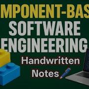 Component Based Software Engineering CBSE Handwritten Notes For BCA B Tech