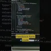 Feedback Form Code Webdevelopment Fullstack Computerscience Programming Javascript