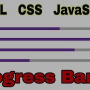 Progress Bar Using HTML CSS And JavaScript WDU
