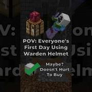Everyone S First Day While Using The Warden Helmet Hypixel Skyblock