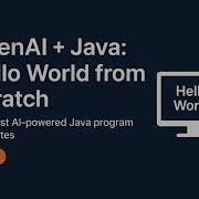 OpenAI Based Hello World Program Using GPT 5 In Java