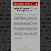 ENGLISH READING PRACTICE READ AND LEARN ENGLISH BY SPEAKING English Readingcomprehension Speed