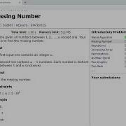 2 Solution For The Problem Missing Number From CSES Problem Set
