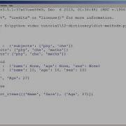 Python Dictionary Method