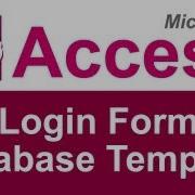 Microsoft Access Login Form Database Template