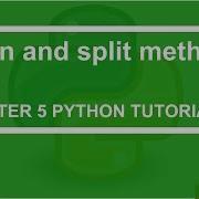 Join And Split Method Python Tutorial 89