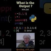 95 Fail Python Quiz Question Quiz Time Shorts Short Ytshorts Phython Viral Trending
