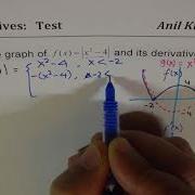 Derivative And Sketch Of Absolute Quadratic Function