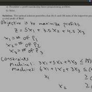 Production Planning Example 1 LibreOffice Calc